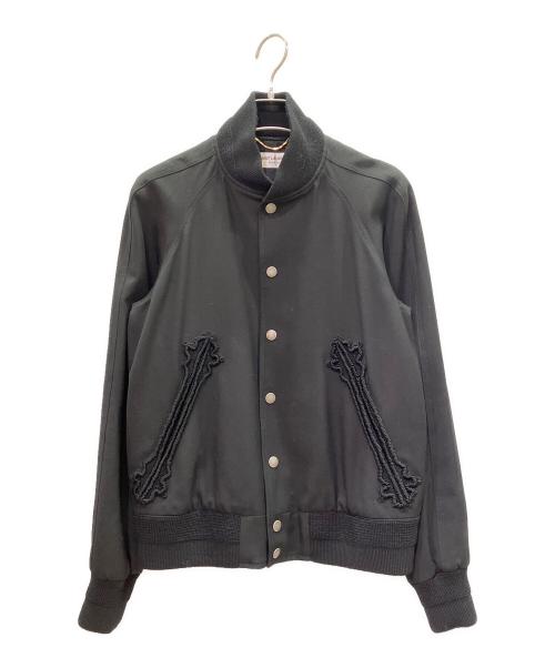 Saint Laurent Paris（サンローランパリ）Saint Laurent Paris (サンローランパリ) 装飾ブルゾン ブラック サイズ:36の古着・服飾アイテム
