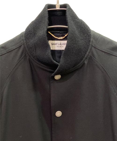 Saint Laurent Paris（サンローランパリ）Saint Laurent Paris (サンローランパリ) 装飾ブルゾン ブラック サイズ:36の古着・服飾アイテム