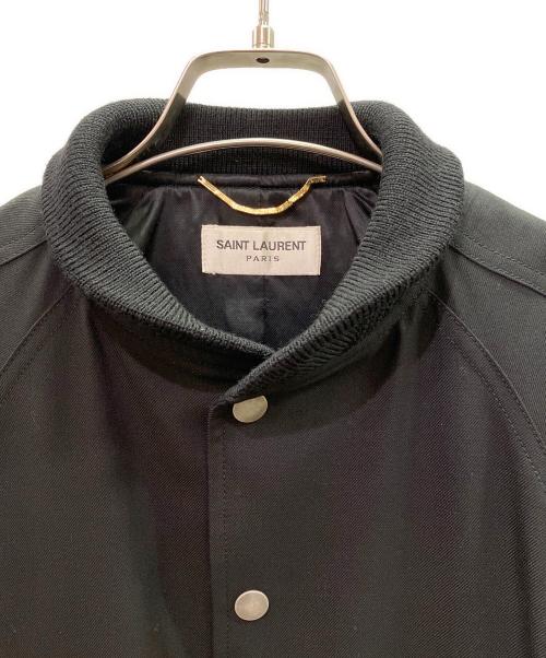 Saint Laurent Paris（サンローランパリ）Saint Laurent Paris (サンローランパリ) 装飾ブルゾン ブラック サイズ:36の古着・服飾アイテム