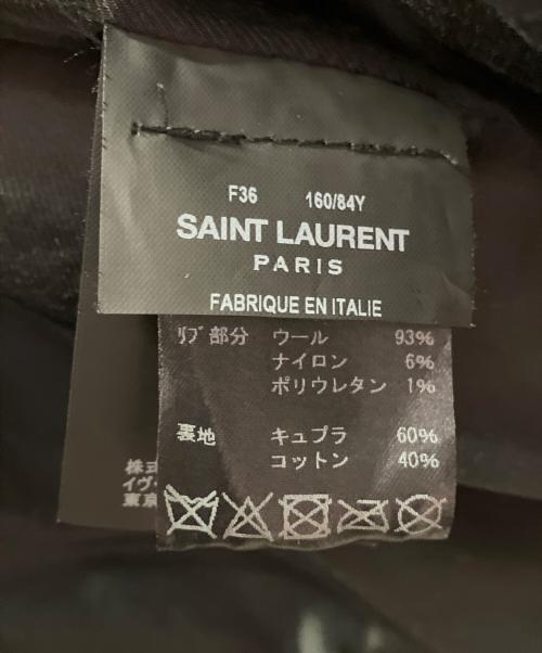 Saint Laurent Paris（サンローランパリ）Saint Laurent Paris (サンローランパリ) 装飾ブルゾン ブラック サイズ:36の古着・服飾アイテム