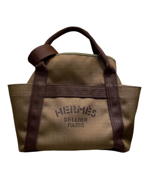 HERMES（エルメス）HERMES (エルメス) サックドパンサージュ/X刻印：2016年 カーキの古着・服飾アイテム