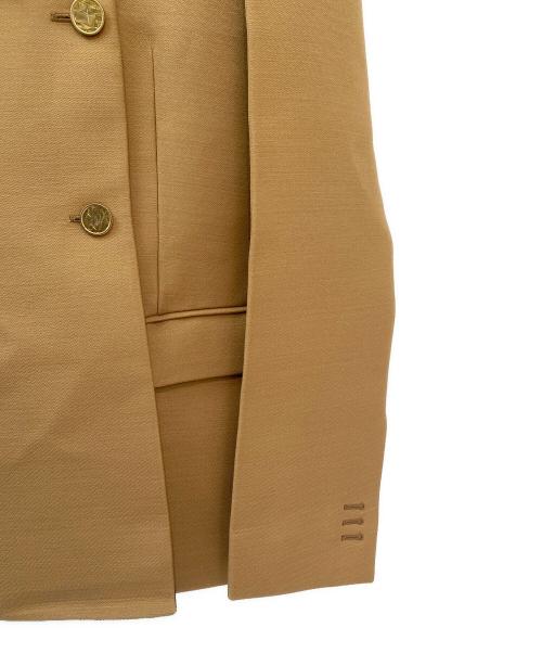 BOTTEGA VENETA（ボッテガベネタ）BOTTEGA VENETA (ボッテガベネタ) ノーカラージャケット ブラウン サイズ:36の古着・服飾アイテム