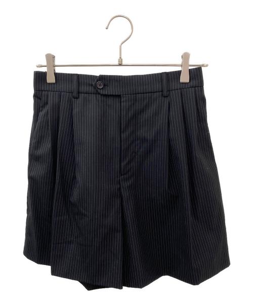 CELINE（セリーヌ）CELINE (セリーヌ) ストライプショートパンツ ブラック サイズ:38の古着・服飾アイテム