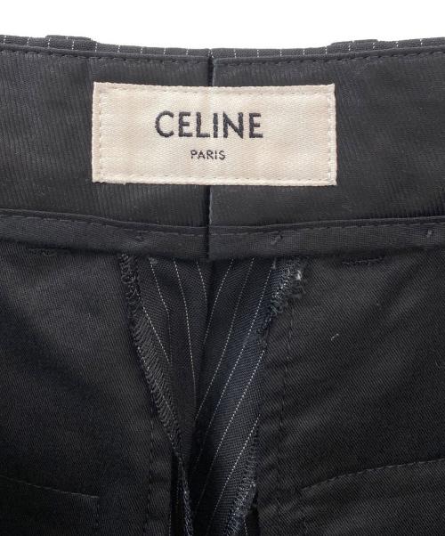 CELINE（セリーヌ）CELINE (セリーヌ) ストライプショートパンツ ブラック サイズ:38の古着・服飾アイテム