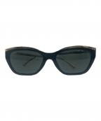 CHANELシャネル）の古着「Cat-Eye Sunglasses トータスシェルキャッツアイ シェイプ サングラス」｜ブラック