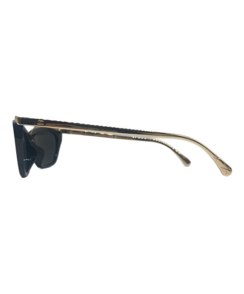 CHANEL（シャネル）CHANEL (シャネル) Cat-Eye Sunglasses トータスシェルキャッツアイ シェイプ サングラス ブラック サイズ:ユニセックスの古着・服飾アイテム