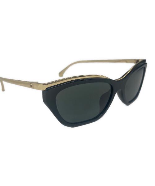 CHANEL（シャネル）CHANEL (シャネル) Cat-Eye Sunglasses トータスシェルキャッツアイ シェイプ サングラス ブラック サイズ:ユニセックスの古着・服飾アイテム