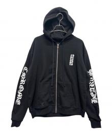 CHROME HEARTS（クロムハーツ）の古着「Vertical Logo Fleece Zip Up Hoodie」｜ブラック