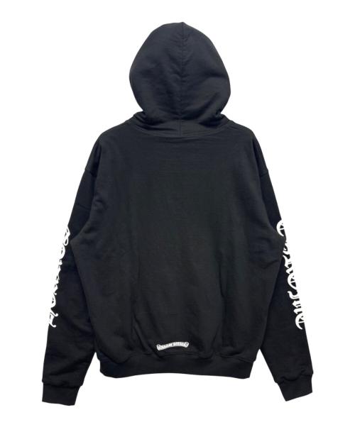CHROME HEARTS（クロムハーツ）CHROME HEARTS (クロムハーツ) Vertical Logo Fleece Zip Up Hoodie ブラック サイズ:Lの古着・服飾アイテム