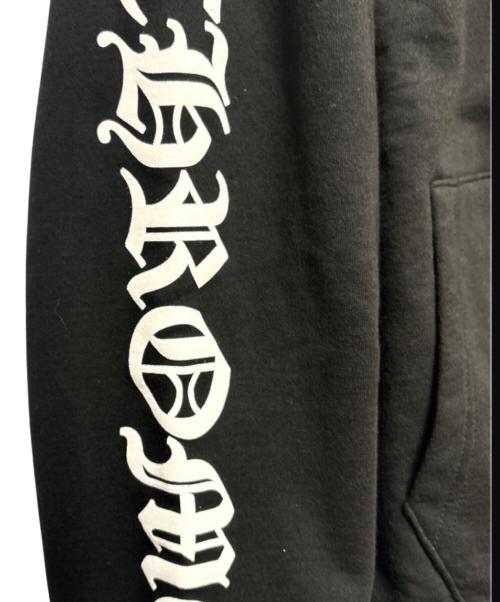 CHROME HEARTS（クロムハーツ）CHROME HEARTS (クロムハーツ) Vertical Logo Fleece Zip Up Hoodie ブラック サイズ:Lの古着・服飾アイテム
