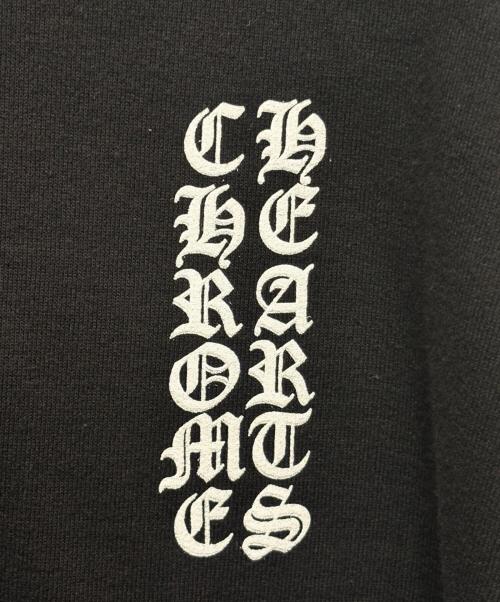 CHROME HEARTS（クロムハーツ）CHROME HEARTS (クロムハーツ) Vertical Logo Fleece Zip Up Hoodie ブラック サイズ:Lの古着・服飾アイテム