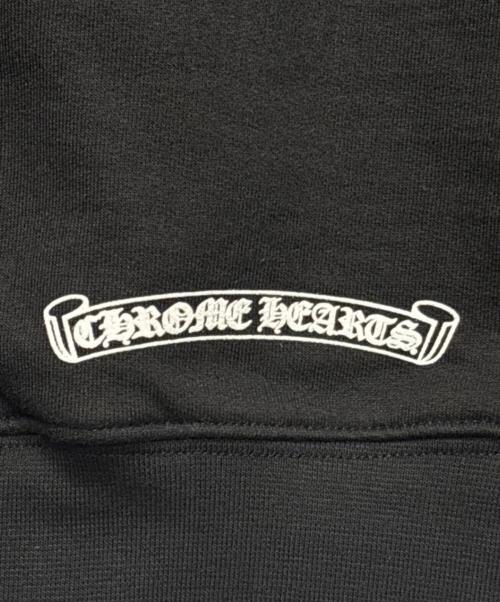CHROME HEARTS（クロムハーツ）CHROME HEARTS (クロムハーツ) Vertical Logo Fleece Zip Up Hoodie ブラック サイズ:Lの古着・服飾アイテム