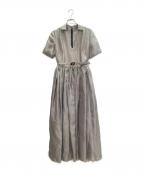 Christian Diorクリスチャン ディオール）の古着「半袖ワンピース/Short-Sleeve Dress/121R15S6724」｜グレー