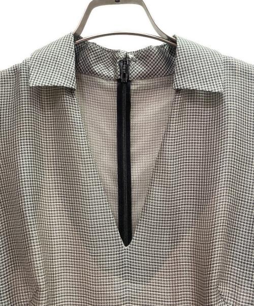 Christian Dior（クリスチャン ディオール）Christian Dior (クリスチャン ディオール) 半袖ワンピース/Short-Sleeve Dress/121R15S6724 グレー サイズ:40の古着・服飾アイテム