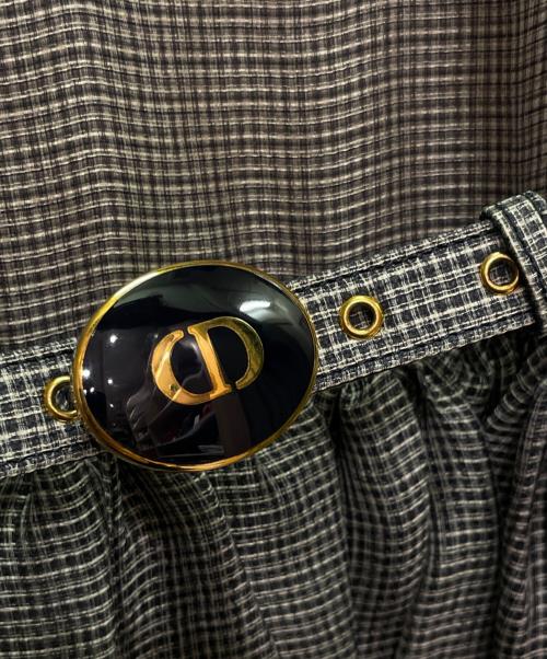 Christian Dior（クリスチャン ディオール）Christian Dior (クリスチャン ディオール) 半袖ワンピース/Short-Sleeve Dress/121R15S6724 グレー サイズ:40の古着・服飾アイテム