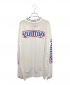 LOUIS VUITTONルイ ヴィトン）の古着「LVグラフィックメッシュロングスリーブTシャツ / グラフィックメッシュ長袖カットソー」｜ホワイト