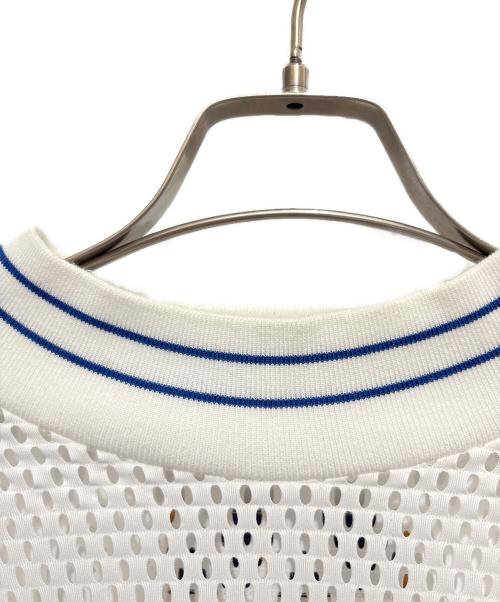 LOUIS VUITTON（ルイ ヴィトン）LOUIS VUITTON (ルイ ヴィトン) LVグラフィックメッシュロングスリーブTシャツ / グラフィックメッシュ長袖カットソー ホワイト サイズ:XXLの古着・服飾アイテム