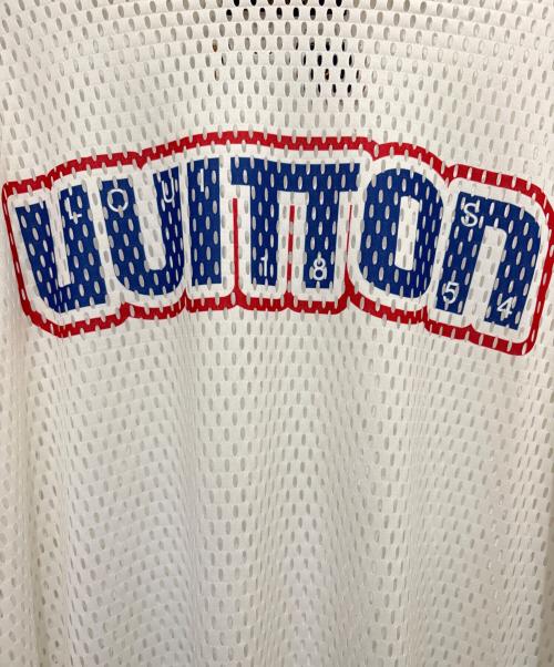 LOUIS VUITTON（ルイ ヴィトン）LOUIS VUITTON (ルイ ヴィトン) LVグラフィックメッシュロングスリーブTシャツ / グラフィックメッシュ長袖カットソー ホワイト サイズ:XXLの古着・服飾アイテム