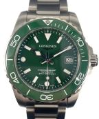 LONGINESロンジン）の古着「HydroConques ハイドロコンクエスト Ref.L3.779.4.06.6 グリーン文字盤」｜グリーン