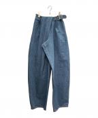 cygneシーニュ）の古着「ベルテッドデニムパンツ/Belted Denim Pants/CY2611-04-101」｜インディゴ