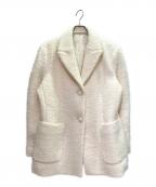 KUMEクメ）の古着「Alpaca Boucle Midi Jacket/アルパカ混2Bジャケット」｜アイボリー