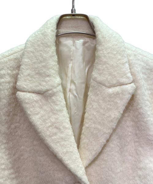 KUME（クメ）KUME (クメ) Alpaca Boucle Midi Jacket/アルパカ混2Bジャケット アイボリー サイズ:Mの古着・服飾アイテム