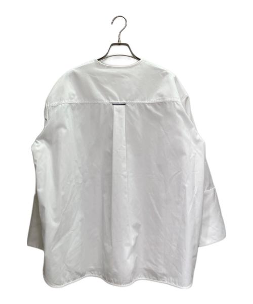 YORI（ヨリ）YORI (ヨリ) ループ スカーフ ブラウス/Loop Scarf Blouse/SC21-25026AＷ ホワイト サイズ:38の古着・服飾アイテム