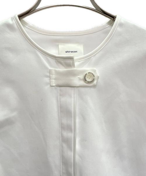 YORI（ヨリ）YORI (ヨリ) ループ スカーフ ブラウス/Loop Scarf Blouse/SC21-25026AＷ ホワイト サイズ:38の古着・服飾アイテム