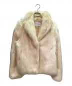 ）の古着「エコファーコート Eco Fur Coat/ELCFFW-OT014」｜ベージュ