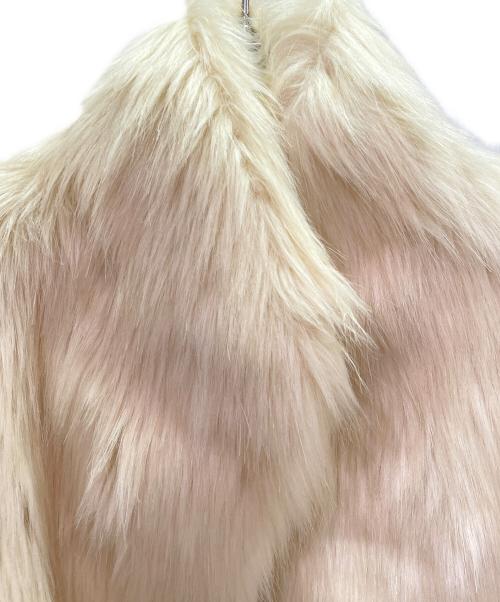 ELBORN（エルボルン）ELBORN (エルボルン) エコファーコート Eco Fur Coat/ELCFFW-OT014 ベージュ サイズ:34の古着・服飾アイテム