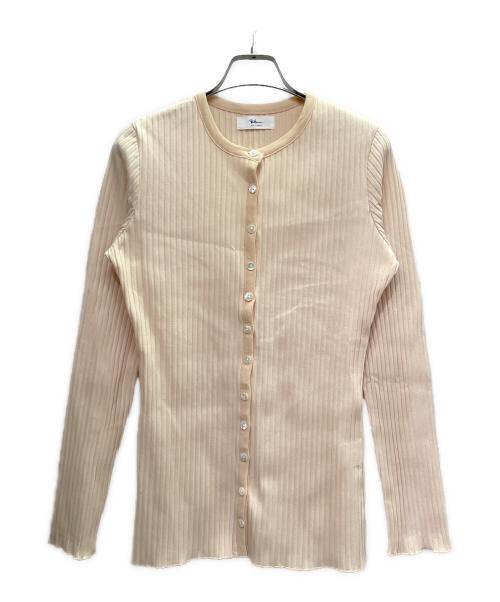 Ron Herman（ロンハーマン）Ron Herman (ロンハーマン) リブニットカーディガン/Ribbed Knit Cardigan/4310900115 ライトベージュ サイズ:Sの古着・服飾アイテム