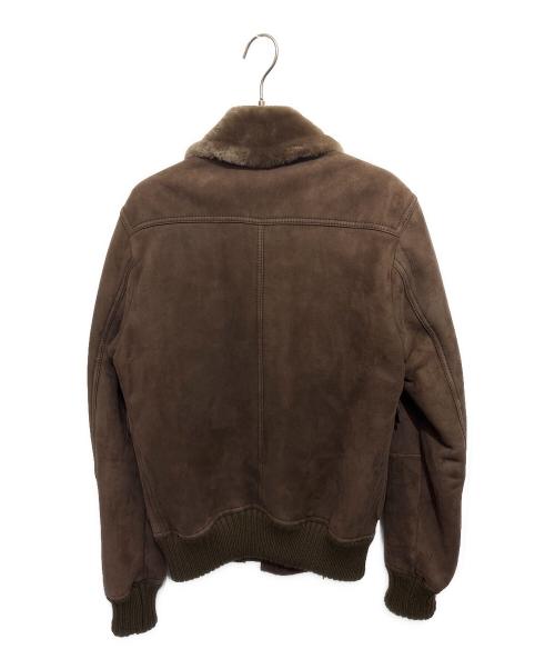GUCCI（グッチ）GUCCI (グッチ) ムートンブルゾン ブラウン サイズ:46の古着・服飾アイテム