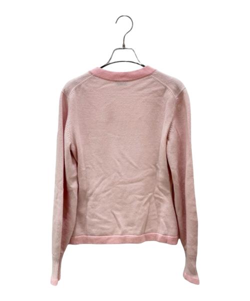 CHANEL（シャネル）CHANEL (シャネル) ココマークボタン カシミヤカーディガン ピンク サイズ:36の古着・服飾アイテム