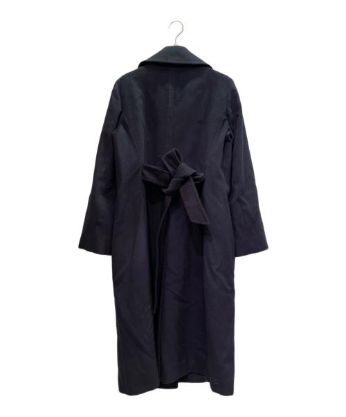 Max Mara Studio（マックスマーラ ストゥディオ）Max Mara Studio (マックスマーラ ストゥディオ) ベルテッドコート ネイビー サイズ:40の古着・服飾アイテム