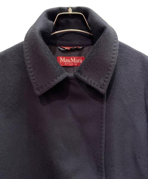 Max Mara Studio（マックスマーラ ストゥディオ）Max Mara Studio (マックスマーラ ストゥディオ) ベルテッドコート ネイビー サイズ:40の古着・服飾アイテム