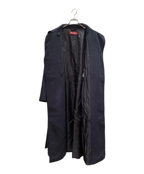Max Mara Studio（マックスマーラ ストゥディオ）Max Mara Studio (マックスマーラ ストゥディオ) ベルテッドコート ネイビー サイズ:40の古着・服飾アイテム