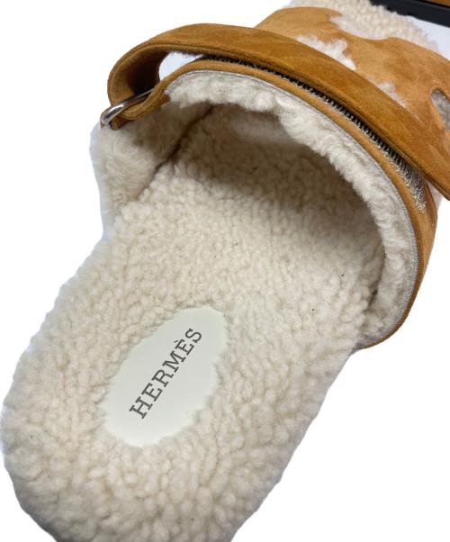 HERMES（エルメス）HERMES (エルメス) シプレ/ボアサンダル ブラウン サイズ:42の古着・服飾アイテム