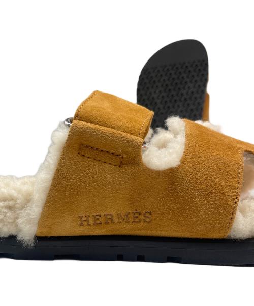 HERMES（エルメス）HERMES (エルメス) シプレ/ボアサンダル ブラウン サイズ:42の古着・服飾アイテム