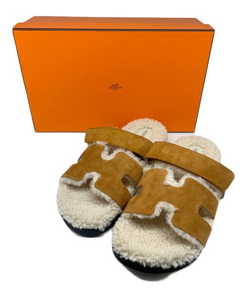 HERMES（エルメス）HERMES (エルメス) シプレ/ボアサンダル ブラウン サイズ:42の古着・服飾アイテム