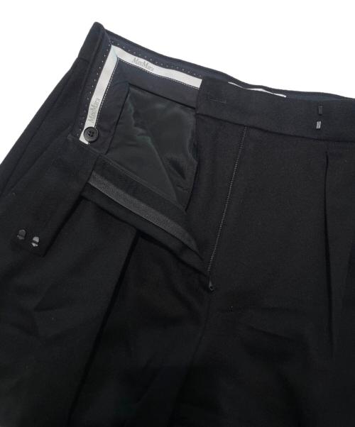 MaxMara（マックスマーラ）MaxMara (マックスマーラ) キャメルガウチョパンツ ブラック サイズ:44の古着・服飾アイテム