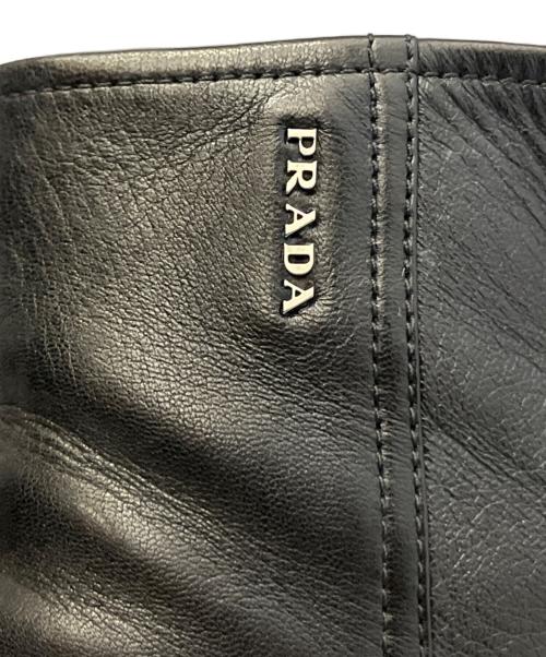 PRADA（プラダ）PRADA (プラダ) ショートブーツ ブラック サイズ:36 1/2の古着・服飾アイテム
