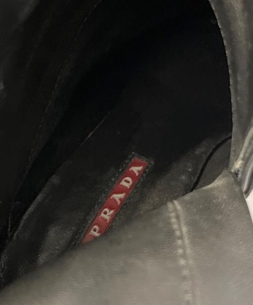 PRADA（プラダ）PRADA (プラダ) ショートブーツ ブラック サイズ:36 1/2の古着・服飾アイテム