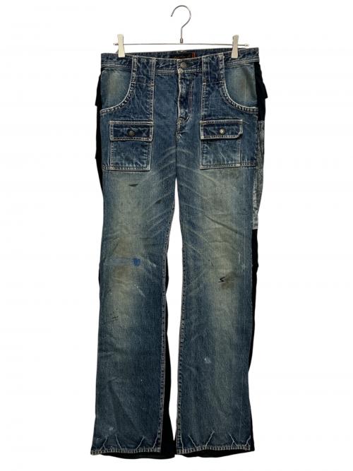 UNDERCOVER（アンダーカバー）UNDERCOVER (アンダーカバー) ドッキング ブッシュ デニム パンツ インディゴ サイズ:3の古着・服飾アイテム