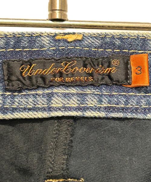 UNDERCOVER（アンダーカバー）UNDERCOVER (アンダーカバー) ドッキング ブッシュ デニム パンツ インディゴ サイズ:3の古着・服飾アイテム