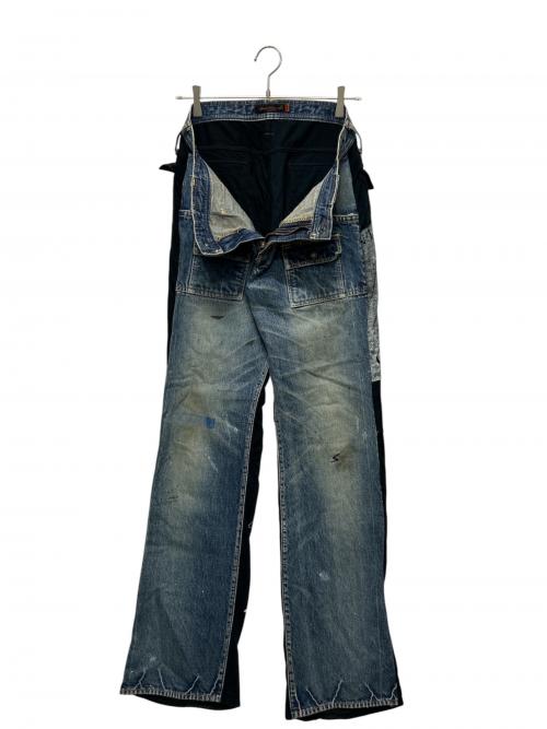 UNDERCOVER（アンダーカバー）UNDERCOVER (アンダーカバー) ドッキング ブッシュ デニム パンツ インディゴ サイズ:3の古着・服飾アイテム
