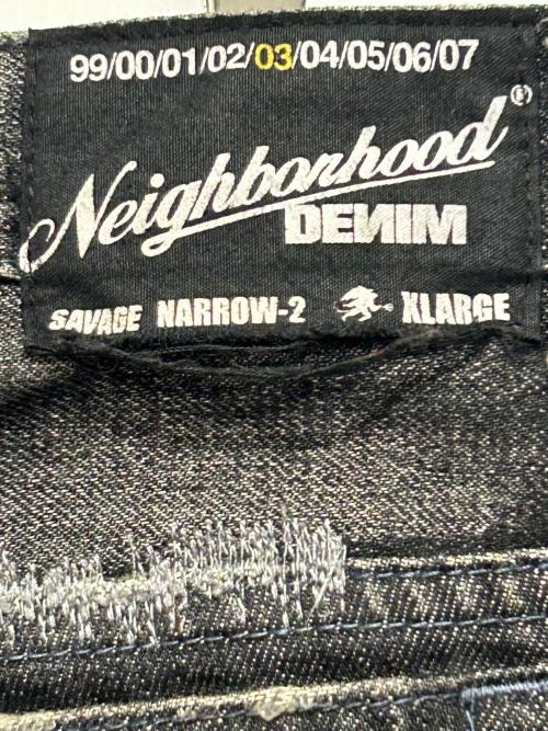 NEIGHBORHOOD（ネイバーフッド）NEIGHBORHOOD (ネイバーフッド) デニムパンツ ブラック サイズ:XLの古着・服飾アイテム