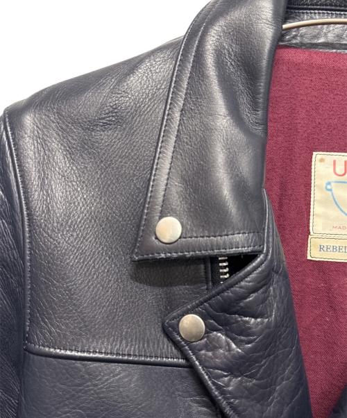 UNDERCOVER（アンダーカバー）UNDERCOVER (アンダーカバー) 08ライダース ダークネイビー サイズ:4の古着・服飾アイテム