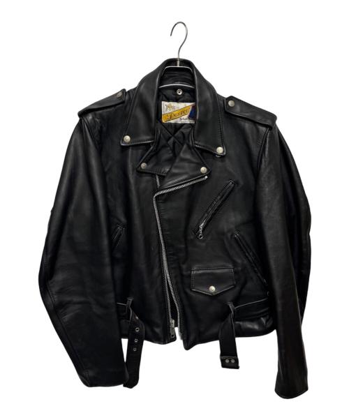 Schott（ショット）Schott (ショット) ライダースジャケット/バイカータグ後期/80s ブラック サイズ:40の古着・服飾アイテム