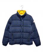 MONCLER×JUNYA WATANABE MANモンクレール×ジュンヤワタナベマン）の古着「ウール チェックダウンジャケット.ダウンジャケット」｜ネイビー×グレー