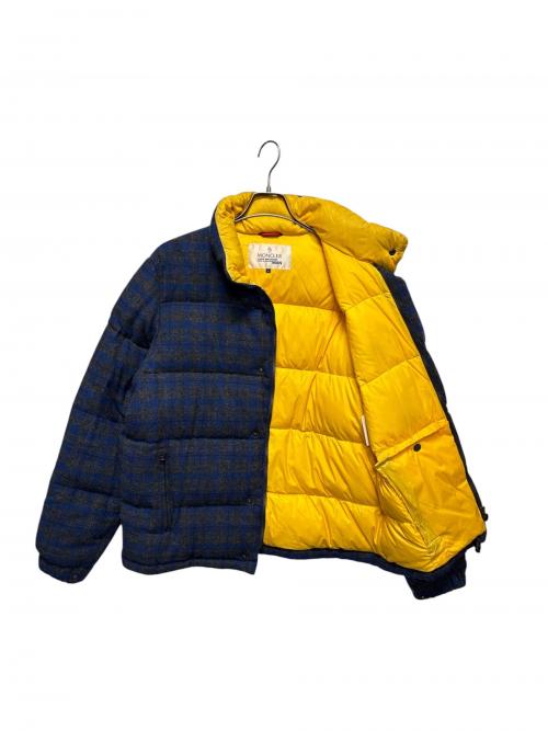 MONCLER（モンクレール）MONCLER (モンクレール) JUNYA WATANABE MAN (ジュンヤワタナベマン) ウール チェックダウンジャケット.ダウンジャケット ネイビー×グレー サイズ:Lの古着・服飾アイテム